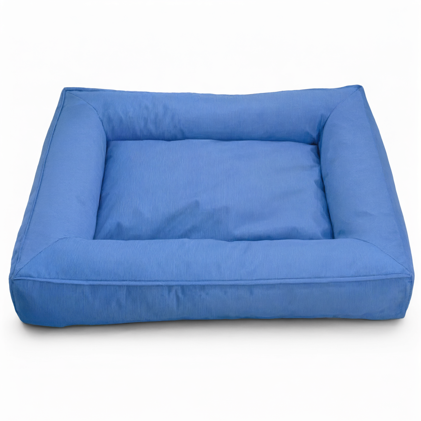 Cama ortopédica para mascotas color azul - vista general