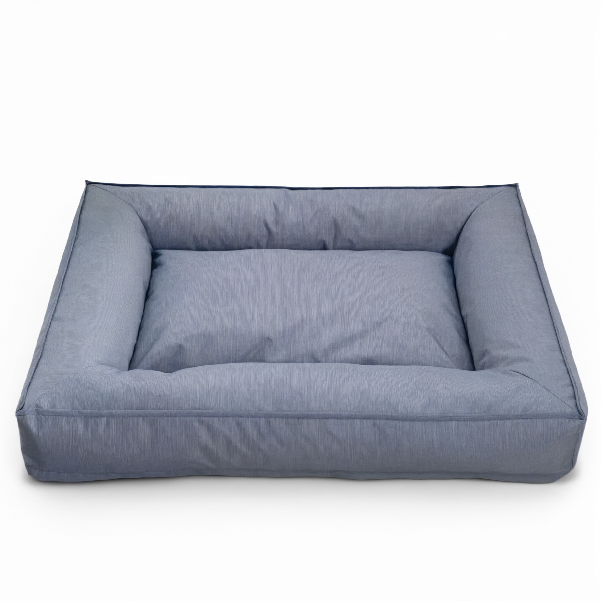 Cama ortopédica para mascotas color azul-grisáceo - vista general