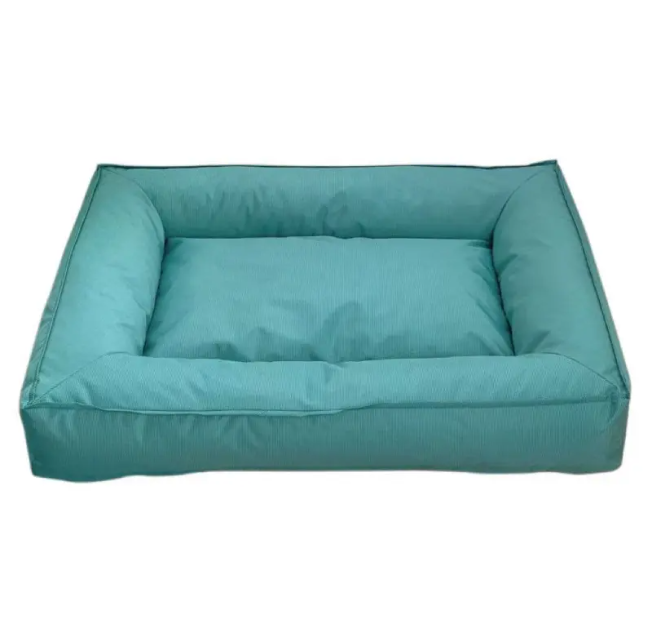 Cama ortopédica para mascotas color turquesa - vista general